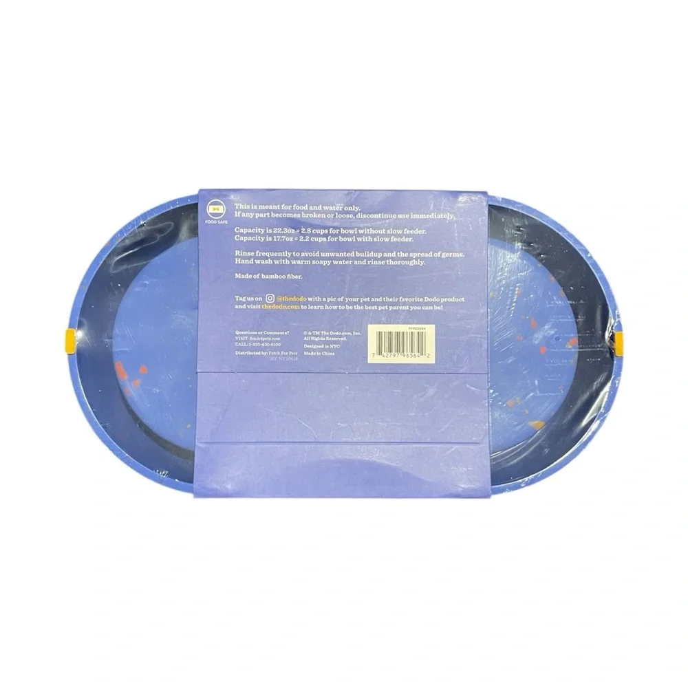 The Dodo Bamboo Double Diner Dog Food Bowl
